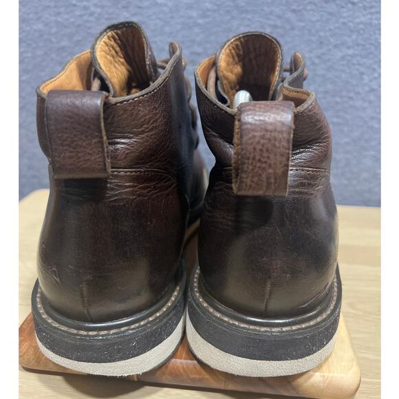 John Varvatos Mens Chukka Boots Distressed Leather Finish Brown Size 10M - Picture 5 of 10